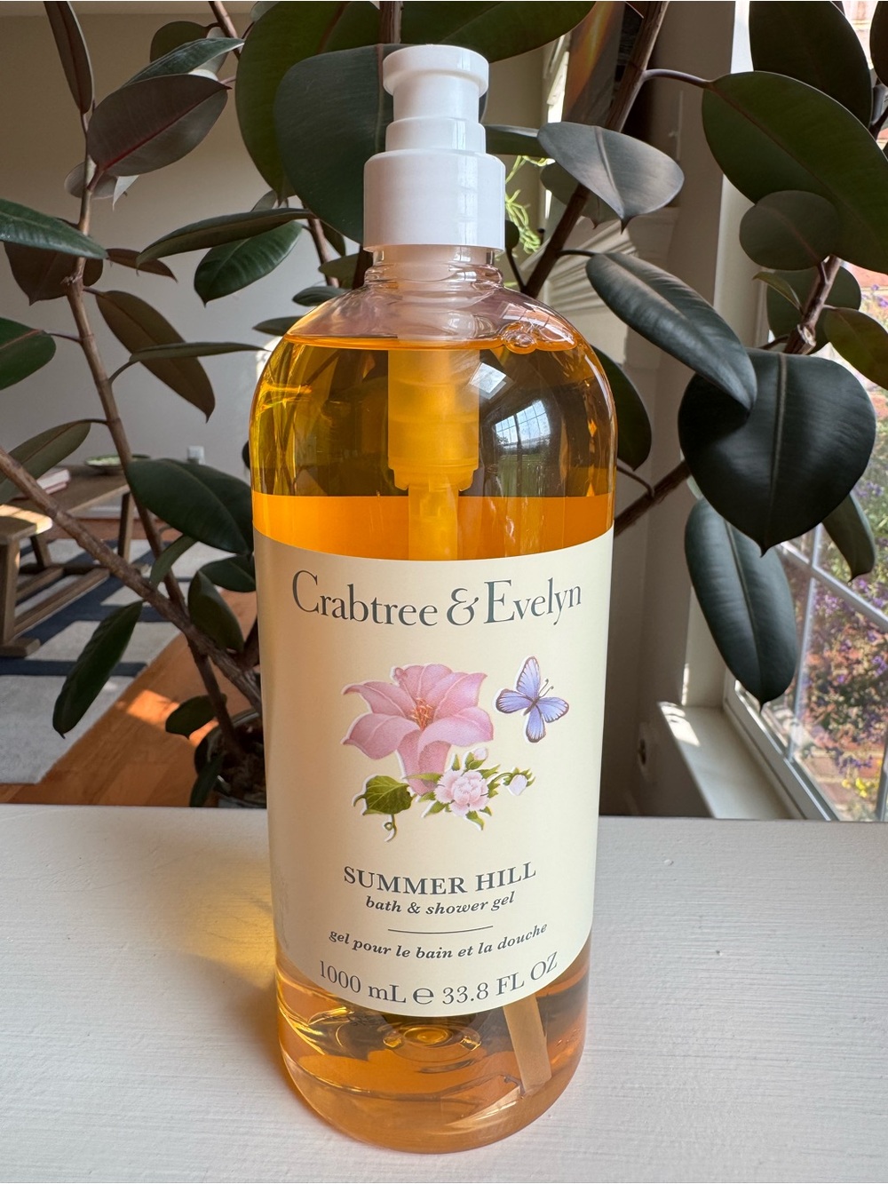 Crabtree & Evelyn Summer Hill Bath and Shower Gel Soap Refill 33.8 fl oz NEW